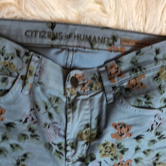 Citizens of Humanity high rise floral jeans - Picture 6 of 8